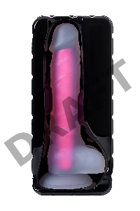 Фаллоимитатор, светящийся в темноте, Beyond by Toyfa, Peter Glow, силикон, прозрачный, 22 см