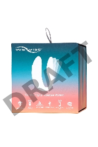 Голубой вибромассажер для пар We-Vibe Sync Aqua на радиоуправлении