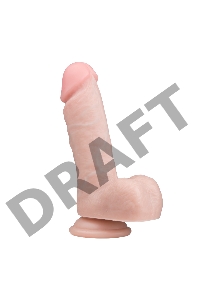 Телесный фаллоимитатор Realistic Dildo - 17,5 см.