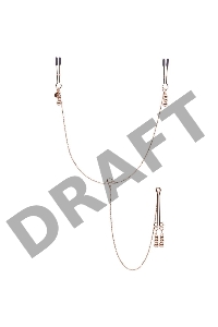 Золотистые зажимы для сосков и клитора All Sensation Nipple and Clitoral Chain