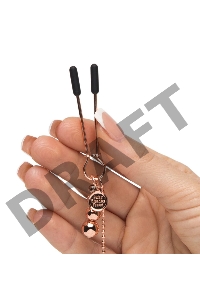 Золотистые зажимы для сосков и клитора All Sensation Nipple and Clitoral Chain