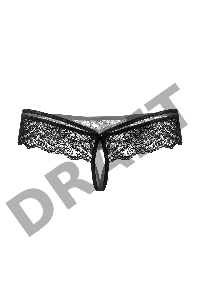 Стринги кружевные SoftLine Collection, черный, M/L