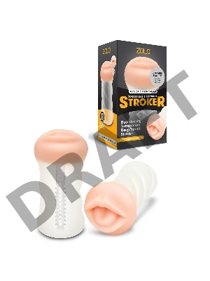 Мастурбатор-ротик ZOLO DEEP THROAT