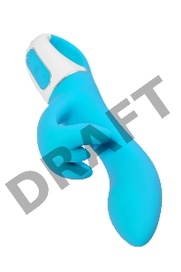 Нереалистичный вибратор Satisfyer Embrace me, силикон, синий