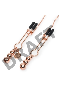 Золотистые зажимы для сосков и клитора All Sensation Nipple and Clitoral Chain