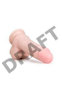 Телесный фаллоимитатор Realistic Dildo - 17,5 см.