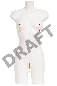 Золотистые зажимы для сосков и клитора All Sensation Nipple and Clitoral Chain