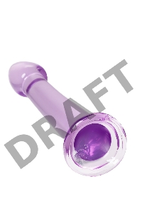 Нереалистичный фаллоимитатор Jelly Dildo S Toyfa Basic, TPE, фиолетовый, 15,5 см