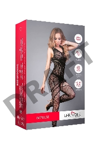 Боди-комбинезон геометрия Le Frivole Impulse, черный, S/L