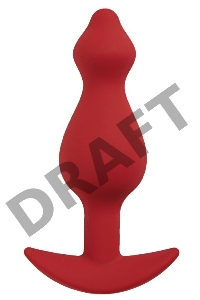 Анальная пробка Libra, цвет бордовый (CORE)