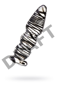 Анальная втулка Sexus Glass, стекло, прозрачный, 13 см, Ø 3,5 см