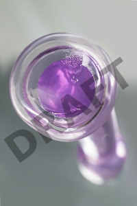 Нереалистичный фаллоимитатор Jelly Dildo M Toyfa Basic, TPE, фиолетовый, 18 см