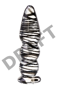 Анальная втулка Sexus Glass, стекло, прозрачный, 13 см, Ø 3,5 см