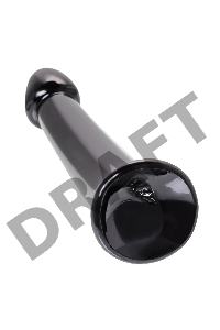 Нереалистичный фаллоимитатор Jelly Dildo L Toyfa Basic, TPE, черный, 20 см