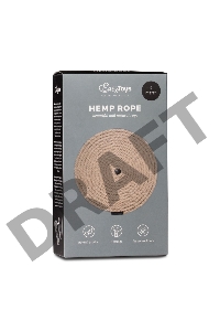 Пеньковая веревка для связывания Hemp Rope - 5 м.