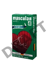Презервативы Masculan Classic 4, 10шт. Увеличенного размера (XXL)
