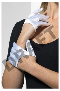 Короткие атласные перчатки (Fever)