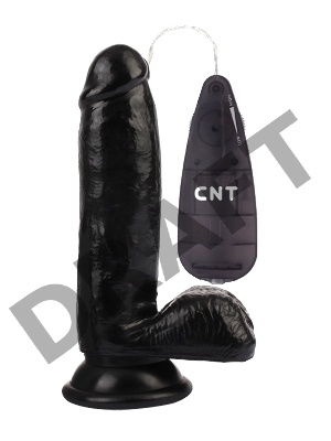 Вибратор CNT 6.7'' Stud Realistic Dildo Black CNT-180089B