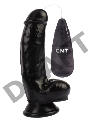 Вибратор CNT 6.9'' Stud Realistic Dildo Black CNT-180095B