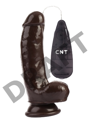 Вибратор CNT 6.9'' Stud Realistic Dildo Brown CNT-180094D