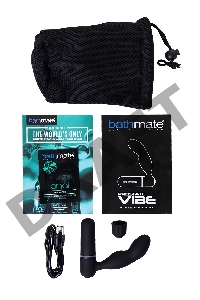 Стимулятор простаты Bathmate  Vibe, ABS пластик, черный, 10,5 см