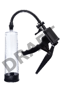 Механическая помпа для пениса Sexus Men Erection Mads, ABS-пластик, черная, 62 см