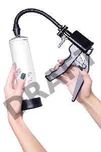 Механическая помпа для пениса Sexus Men Erection Mads, ABS-пластик, черная, 62 см