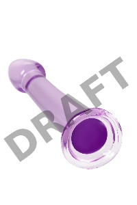 Нереалистичный фаллоимитатор Jelly Dildo S Toyfa Basic, TPE, фиолетовый, 15,5 см