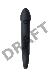 Анальный стимулятор TOYFA POPO Pleasure, водонепроницаемый, силикон, черный, 18 см, Ø 3,5 см