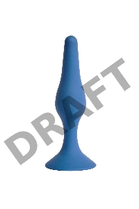 Анальная пробка Gravity, диаметр до 3 см, длина 12,5 см , цвет кобальт