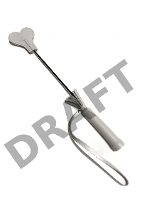 Белый кожаный мини-стек - 36 см.