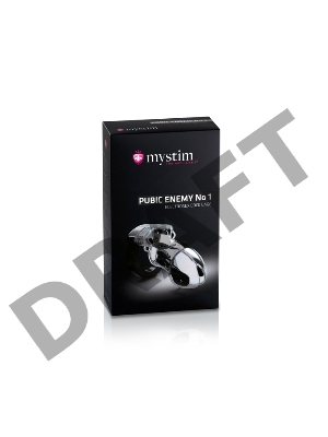 Электростимулятор Mystim Pubic Enemy No 1, хирургическая сталь, серебряный, 8,2 см