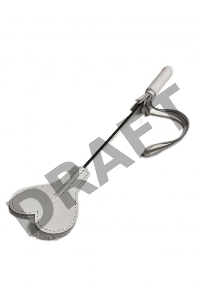 Белый кожаный мини-стек - 36 см.