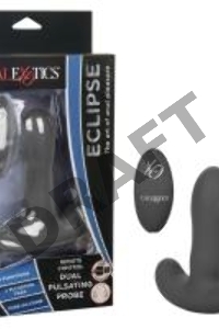 Серый вибромассажер простаты Remote Control Dual Pulsating Probe