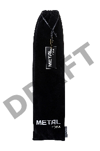 Анальная втулка Metal by TOYFA с бело-розовым хвостом, металл, серебряная, 45 см, Ø 2,7 см