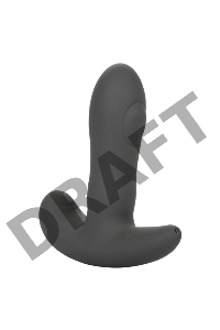 Серый вибромассажер простаты Remote Control Dual Pulsating Probe