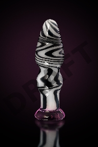 Анальная втулка Sexus Glass, стекло, белый, 12,5 см, Ø 3,5 см