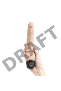 Телесный анальный вибратор 7 Slim Anal Realistic Vibrator - 20 см.