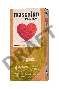 Презервативы masculan  ORGANIC № 10 утонченные, 18,5 см, 5.3 см, 10 шт.