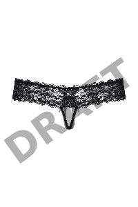 Трусики из кружева SoftLine Collection, черный, S/M