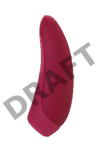 Вакуум-волновой бесконтактный стимулятор клитора Satisfyer Curvy 1+, силикон, красный, 14,3 см.