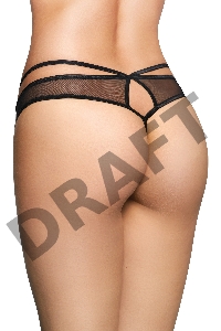 Стринги со стрепами SoftLine Collection, черный, M/L