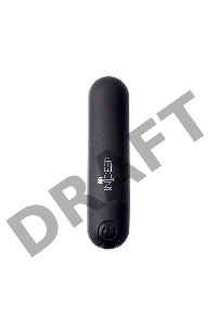 Черная перезаряжаемая вибропуля Clio - 7,6 см.