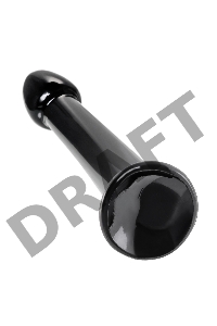 Нереалистичный фаллоимитатор Jelly Dildo M Toyfa Basic, TPE, черный, 18 см