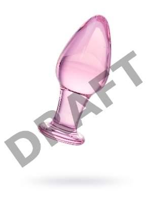 Анальная втулка Sexus Glass, стекло, розовая, 10 см, Ø 4 см