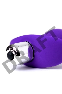 Анальная пробка с вибрацией A-Toys by TOYFA Kamet, размер M, силикон, фиолетовая, 12,9 см