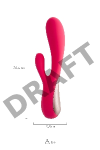 Нереалистичный вибратор Satisfyer Mono Flex, силикон, красный, 20,4 см.