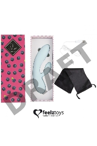 Нежно-голубой вибратор-кролик Lea Rabbit Vibrator - 20,2 см.
