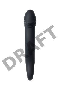 Анальный стимулятор TOYFA POPO Pleasure, водонепроницаемый, силикон, черный, 18 см, Ø 3,5 см