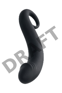 Анальный стимулятор TOYFA POPO Pleasure, водонепроницаемый, силикон, черный, 18 см, Ø 3,5 см